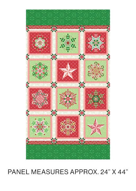 Snowflake Panel Multi 24"x44"