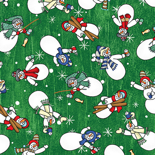 Jolly Lane Snowmen Green
