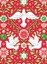 Peace on Earth Damask Ruby
