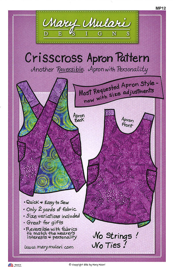 Mary Mulari Criss Cross Apron Pattern