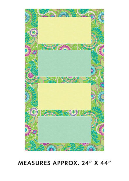 Endless Rectangle Green Vibrancy Panel by Amanda Murphy