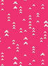 White geometric shapes on a pink background