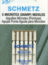 Schmetz Needle 70/10 Sharp Microtex (5 pk)