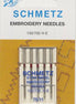 Schmetz Needle75/11 Embroidery Needle (5 pk)