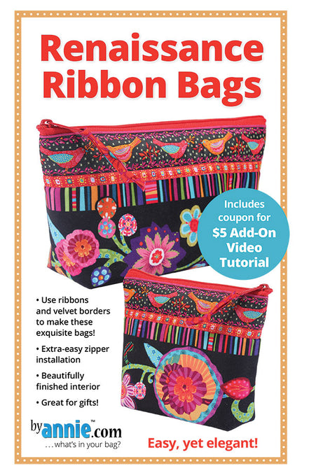 By Annie Renaissance Ribbon Bag Pattern