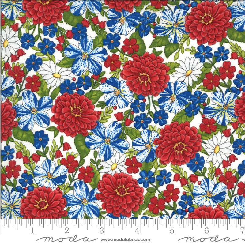 America Beautiful Patriotic Floral