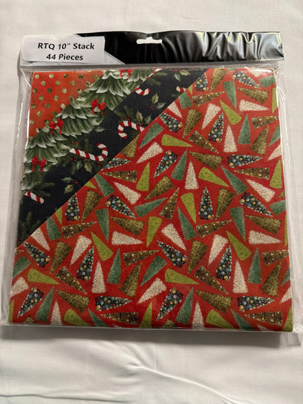 Holly and Ginger Christmas RTQ 10in Stack of 44 Pieces