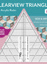 Acrylic Clearview Triangle 60 degree Ruler 8 inch designed by Sara Nephew for Qu...