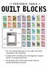 Periodic Table of Quilt Blocks Poster