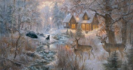 Under the Moonlight Winter Glow 24" Panel