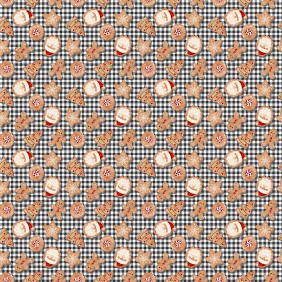 Very Merry Gingerbread Christmas Cookie Plaid