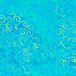 Ombre Scroll Wideback 108" Marine