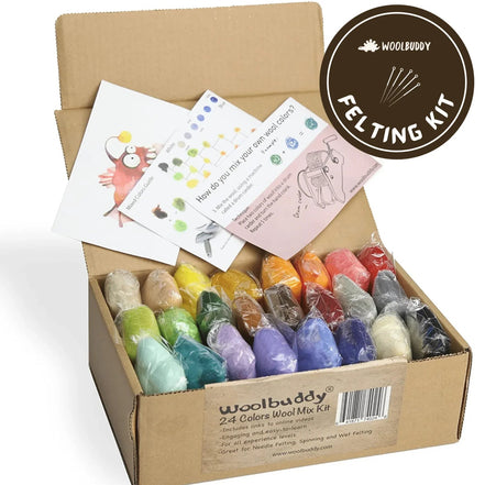 Woolbuddy 24 Color Wool Mix Kit