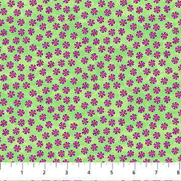 Quilts & Kuspiks GREEN FLOWER Green