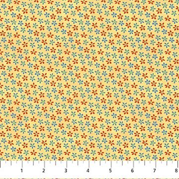 Berry Pickers Calico Yellow
