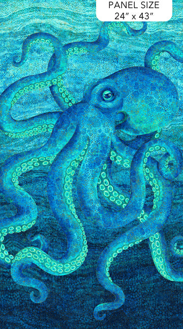 Shimmer Enigma Octopus Panel 24" x 43"