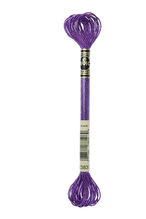 DMC Light Effects Embroidery Floss #E3837 Jewels Purple Ruby Polyester Metallic
