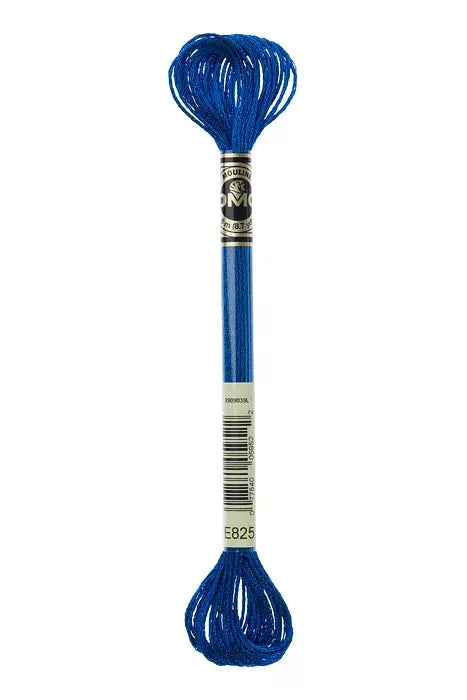 DMC Light Effects Embroidery Floss #E825 Jewels Blue Sapphire Polyester Metallic