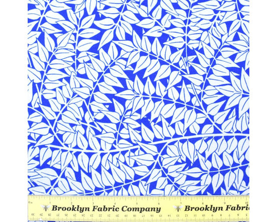 Lawn: Branches Blue || Kaffe x Morris & Co