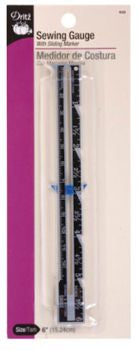 Dritz Sewing Gauge 6 inch with Sliding Marker