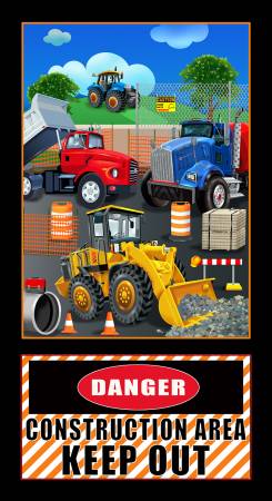 Construction Zone Black Panel 24