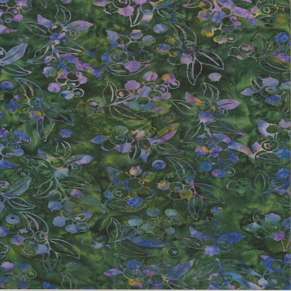 Bali Batik Alaska - Blueberries Berry
