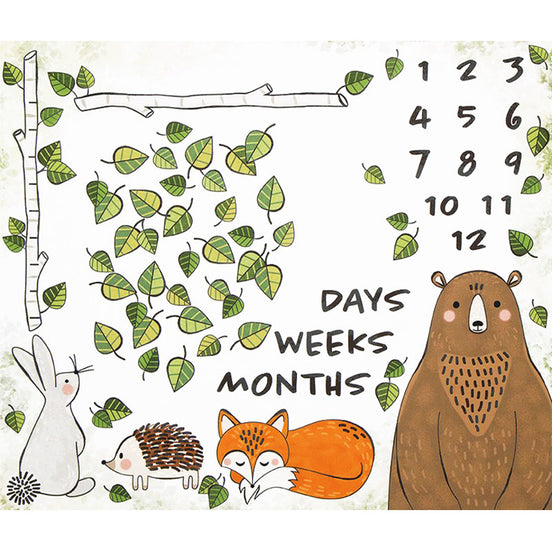 Oh How They Grow - Forest White Panel