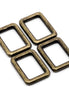 Rectangle Ring 1" in Gunmetal