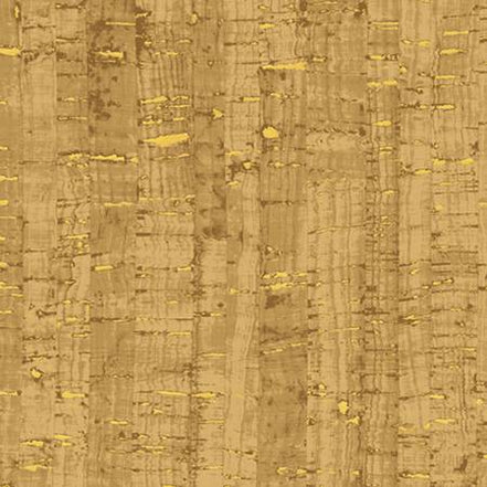 Cork Cotton Print cork like appearance w/metallic