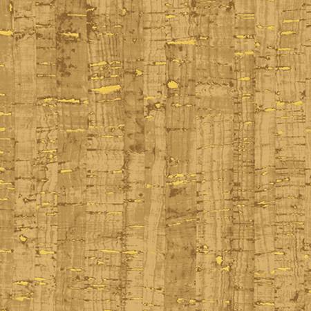 Cork Cotton Print cork like appearance w/metallic