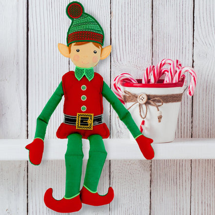 Clearance Bobbin the Elf Embroidery Design USB