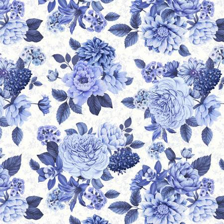 China Blue - White Blooming Blues