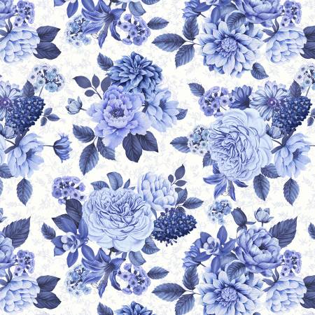 China Blue - White Blooming Blues