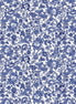 China Blue - White Flower Bed