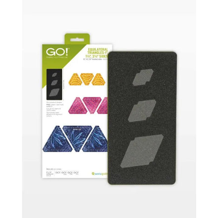 GO! Equilateral Triangles- 1" 1 1/2" 2 1/2" Sides (3/4" 1 1/4" 2 1/4" Finished)