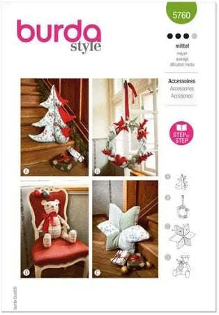 Burda Style 5760 Christmas Accessories
