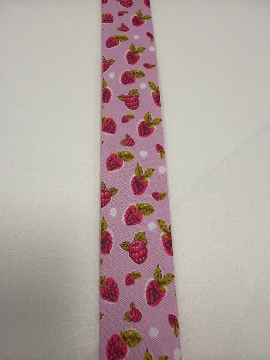 Bias Tape Fruit Raspberry