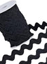 Ric Rac Black 1/2" 100% Cotton