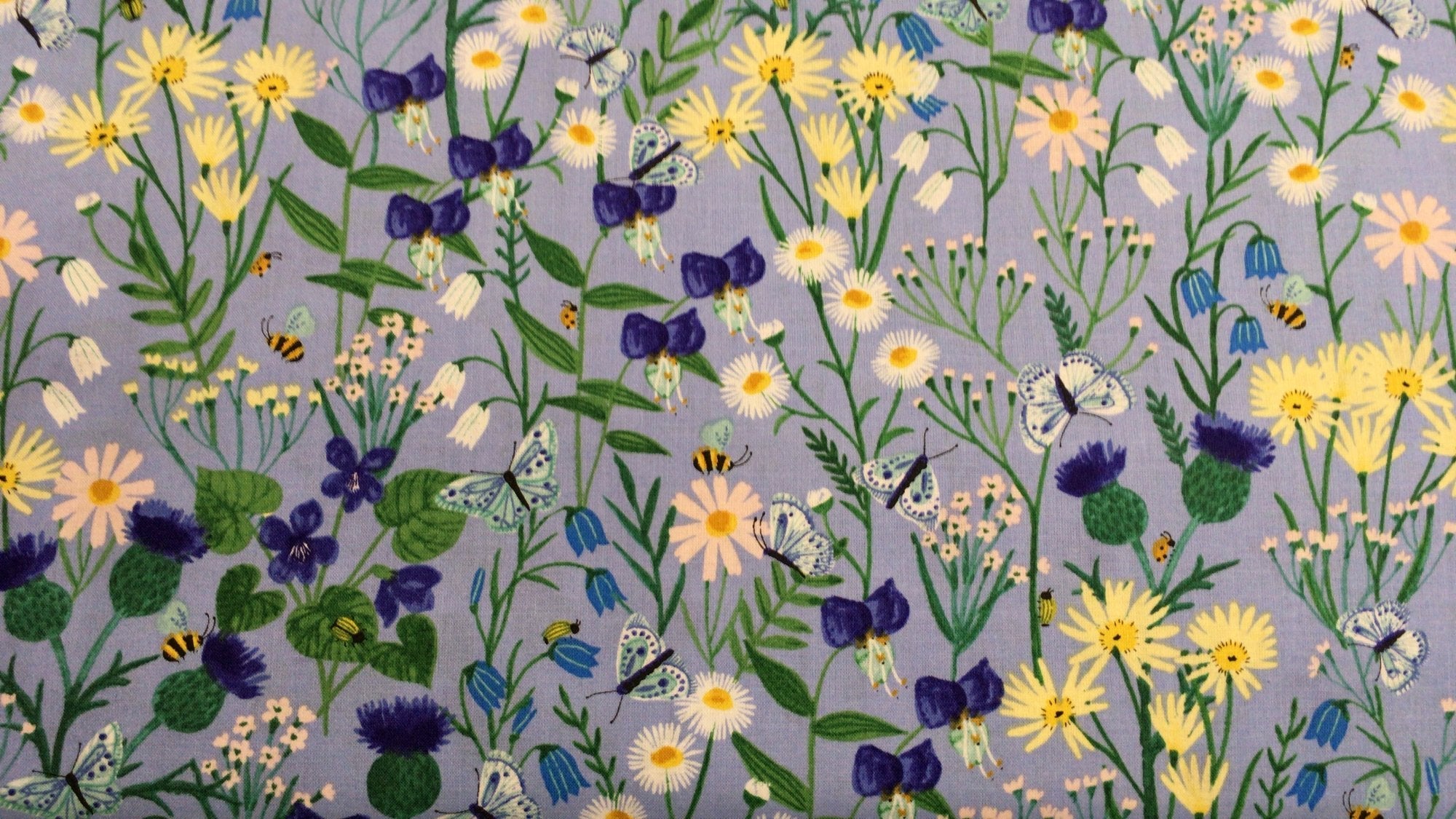 Springtime Wildflowers Lt Periwinkle