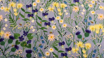 Springtime Wildflowers Lt Periwinkle