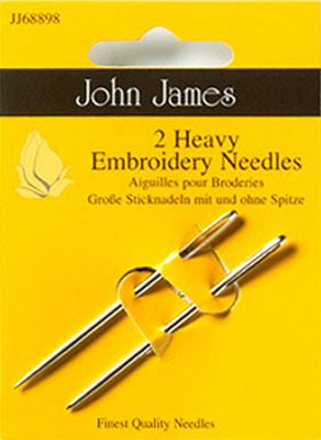John James Heavy Embroidery 2ct Blister Pack