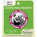 Organ Embroidery Needles80/12 Sharp (10 pk)