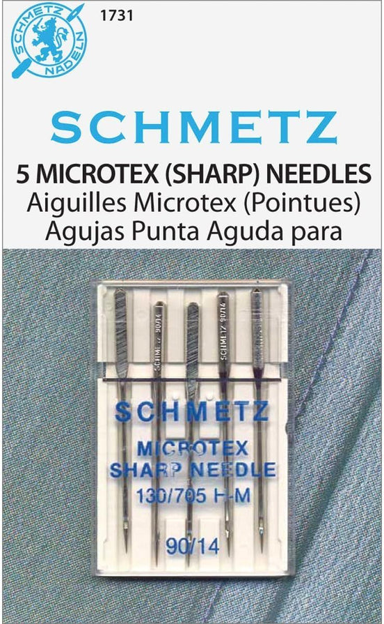 Schmetz Needle 90/14 Sharp Microtex (5 pk)