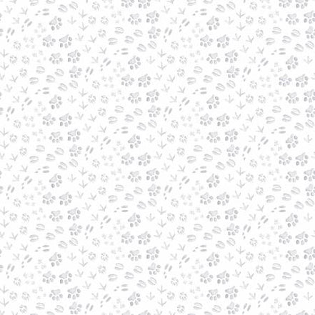 Winterwhite Gray Animal Tracks