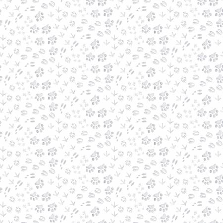 Winterwhite Gray Animal Tracks