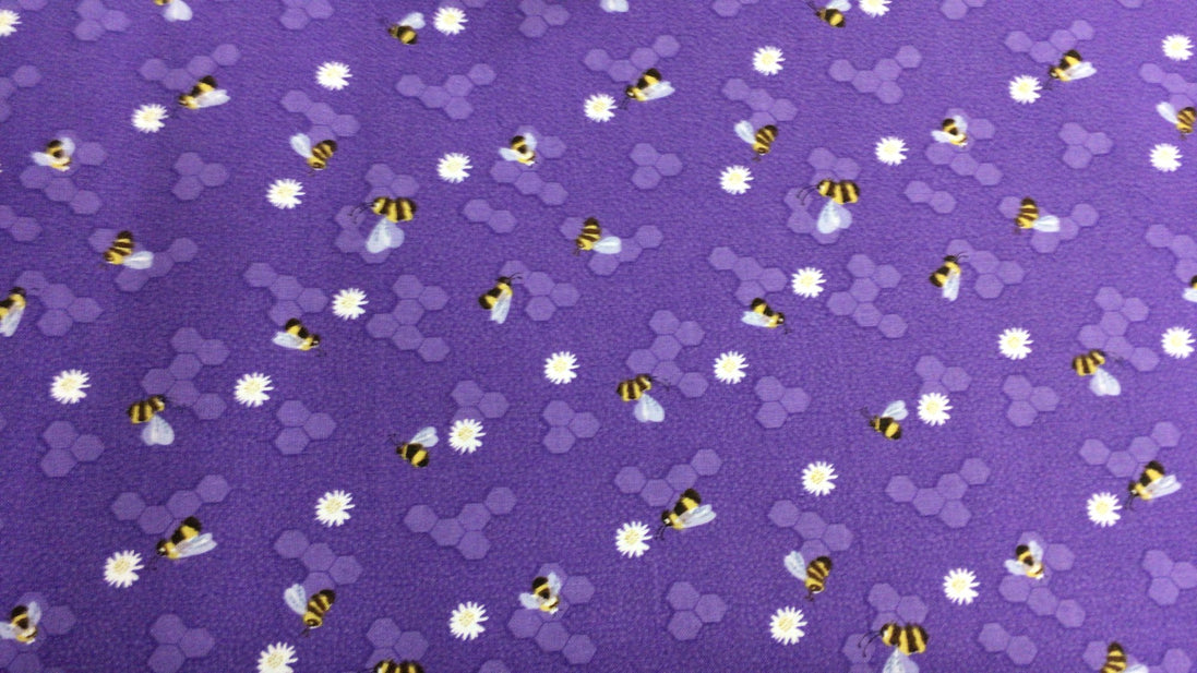Springtime Pollinators Dk Purple