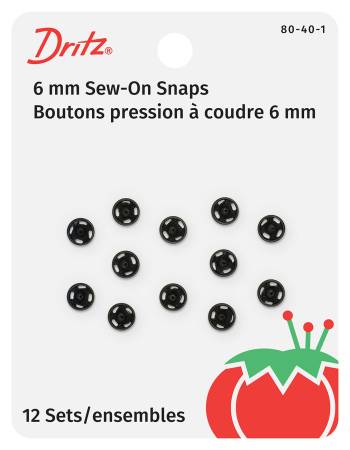 Snap Sew-On Size 4/0 Black