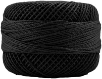 Perle Cotton Sz8 10gm Black