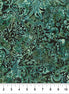 RAYON BATIK Blue-Green Floral