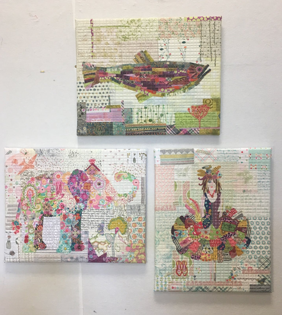 Teeny Tiny Collage Pattern Group 1 Dress Fish Elep
